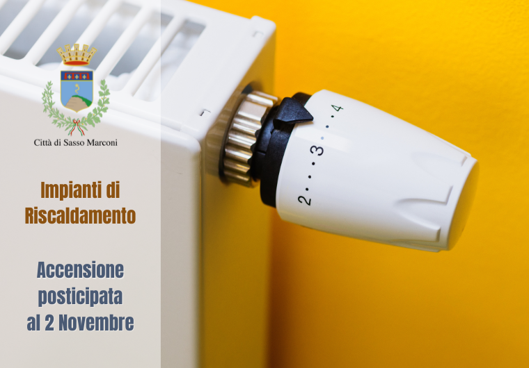 Riscaldamento: accensione dal 2 Novembre